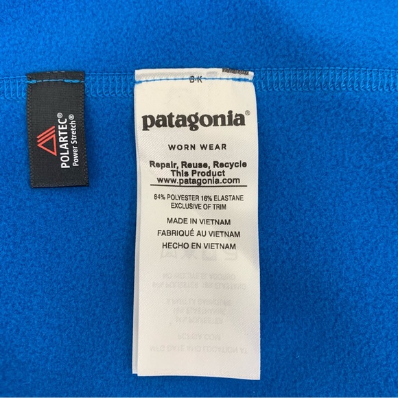 Patagonia Crosstrek Quarter Zip Pullover Blue Polartec Fleece Women’s Sz Medium - Picture 10 of 14